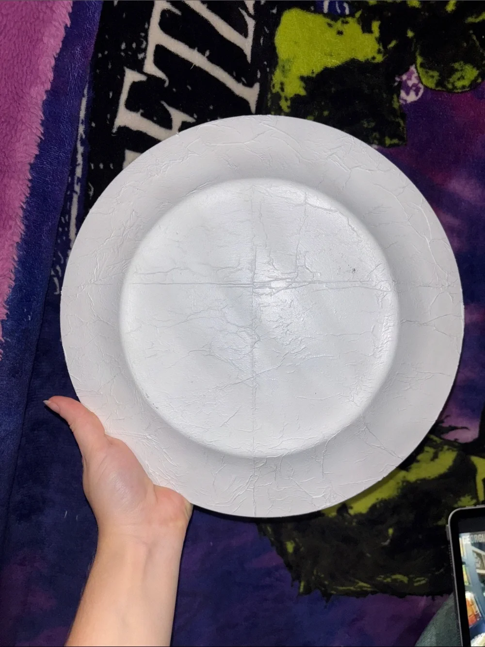 4 10.5in Halloween themed handmade plates!